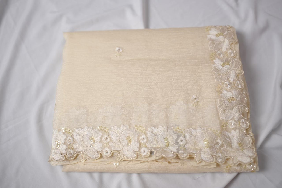 Crushed Organza Saree TSA3614