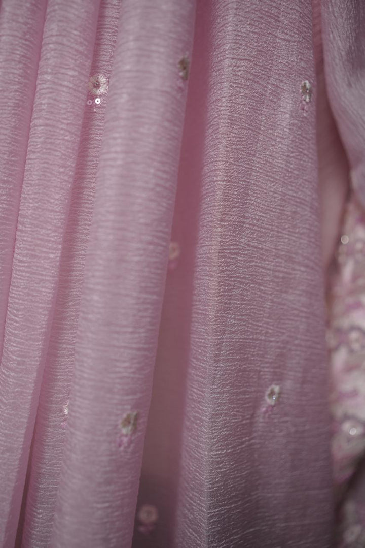 Crushed Organza Saree TSA3614