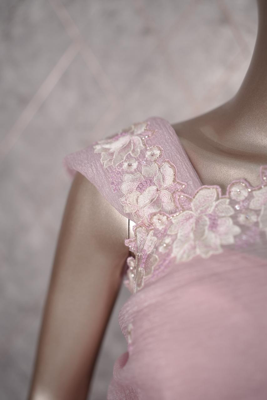 Crushed Organza Saree TSA3614