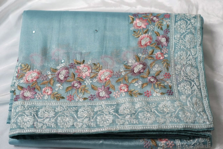 Tissue Organza Saree TSA3619