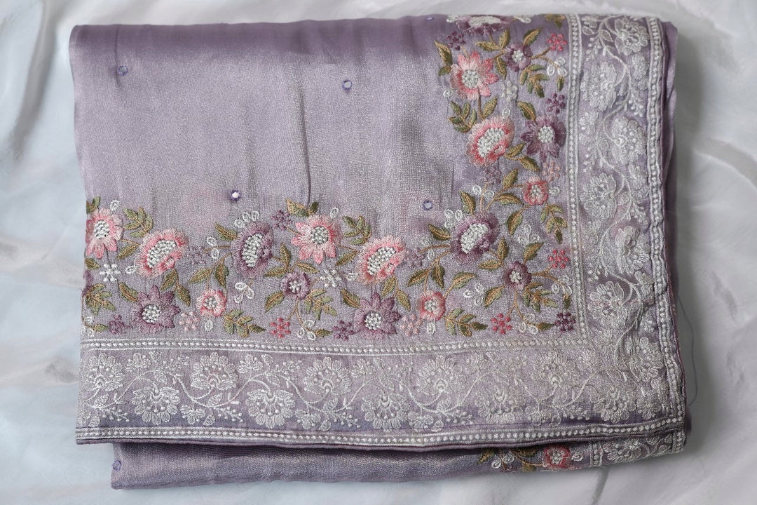 Tissue Organza Saree TSA3619