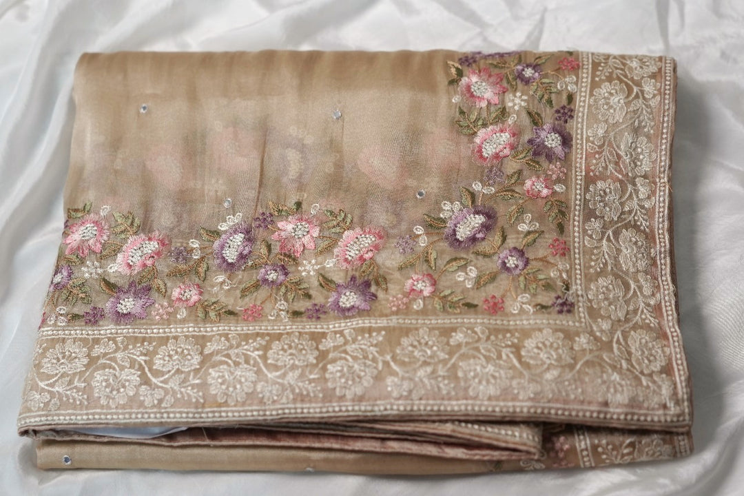 Tissue Organza Saree TSA3619