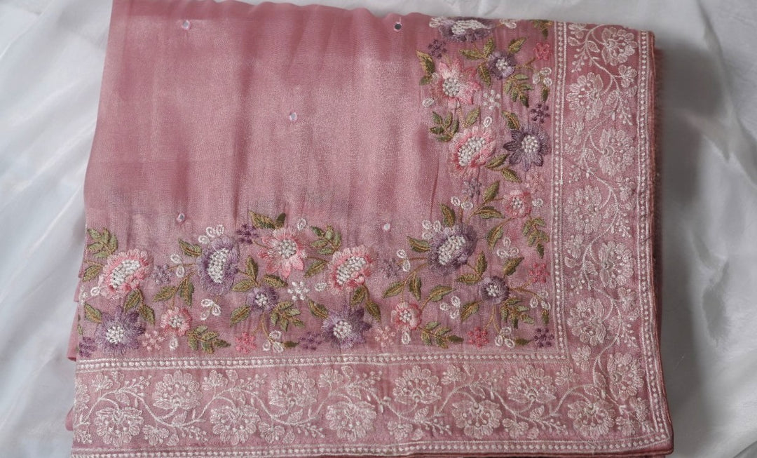 Tissue Organza Saree TSA3619