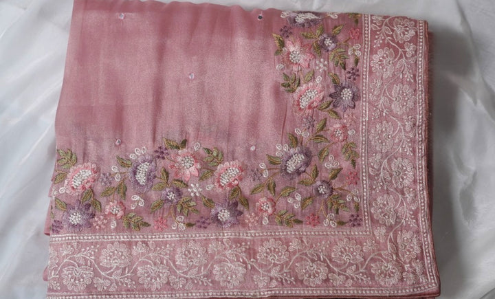 Tissue Organza Saree TSA3619