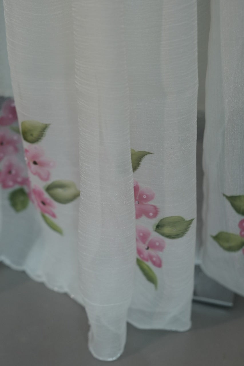 Crushed Tissue Saree TSA3627