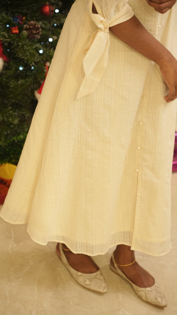 V- neck collared Dress TFR3009