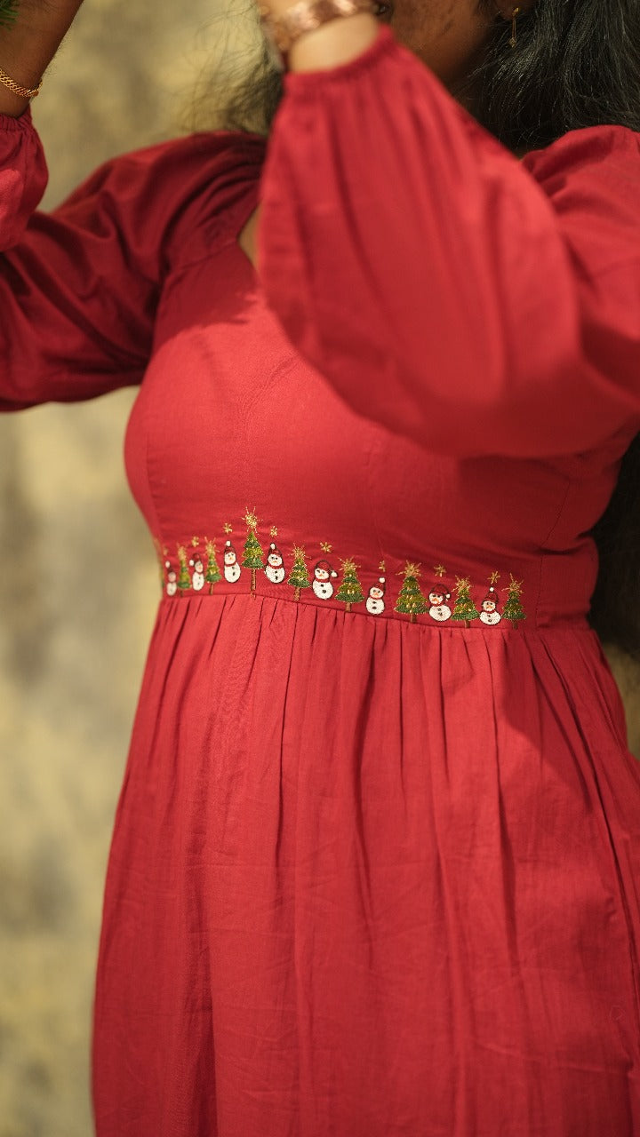 Tiered Cotton Dress TFR3010