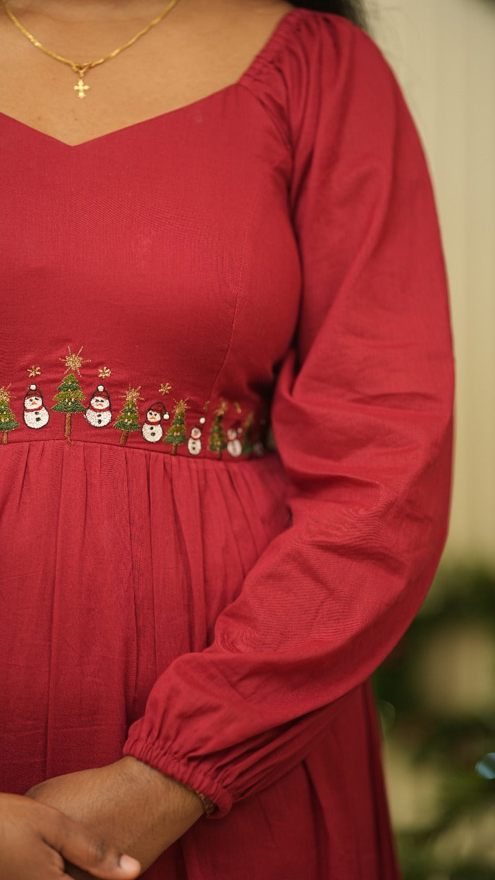 Tiered Cotton Dress TFR3010