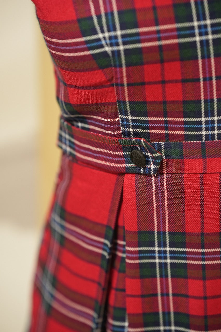 Plaid Cotton Dress TFR3011