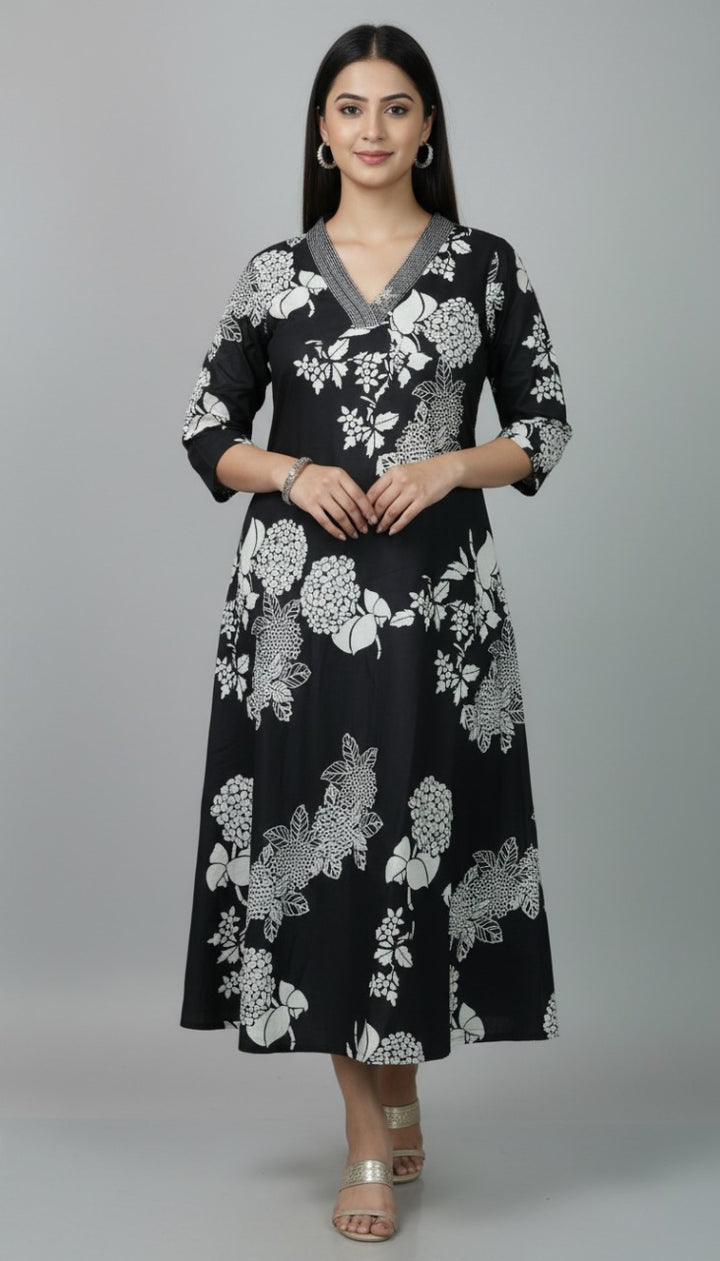 A- line kurta TKT1014