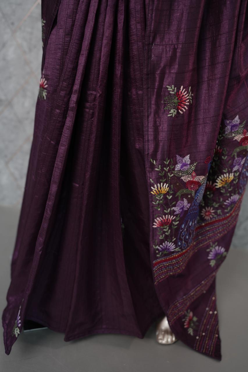 Semi-Silk Saree TSA3658