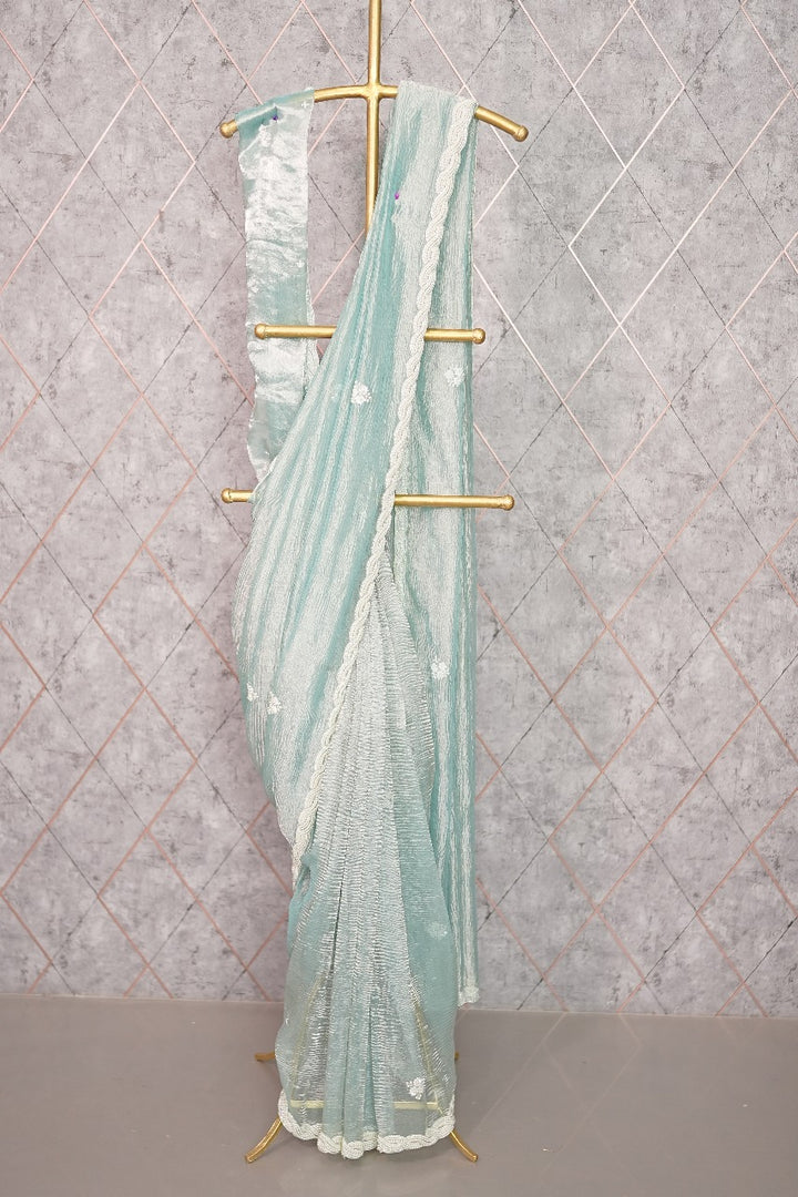 Crushed Organza Saree TSA3675