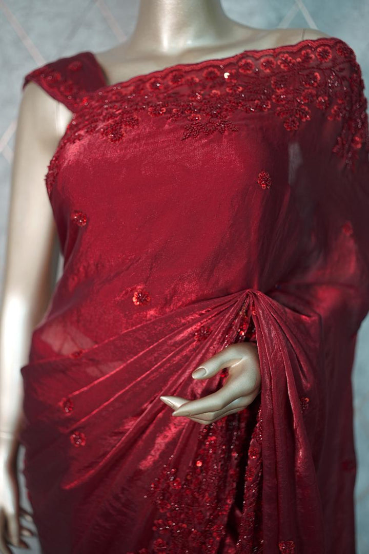 Shimmer Organza Saree TSA3682