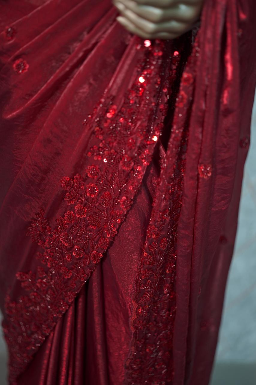 Shimmer Organza Saree TSA3682