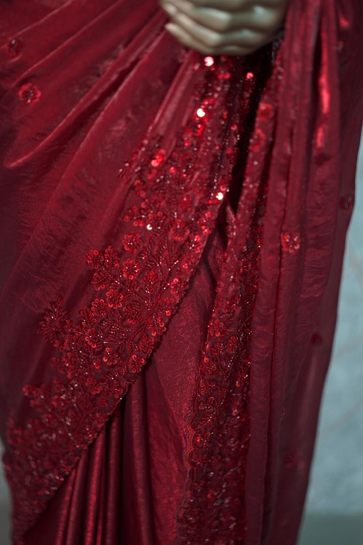 Shimmer Organza Saree TSA3682