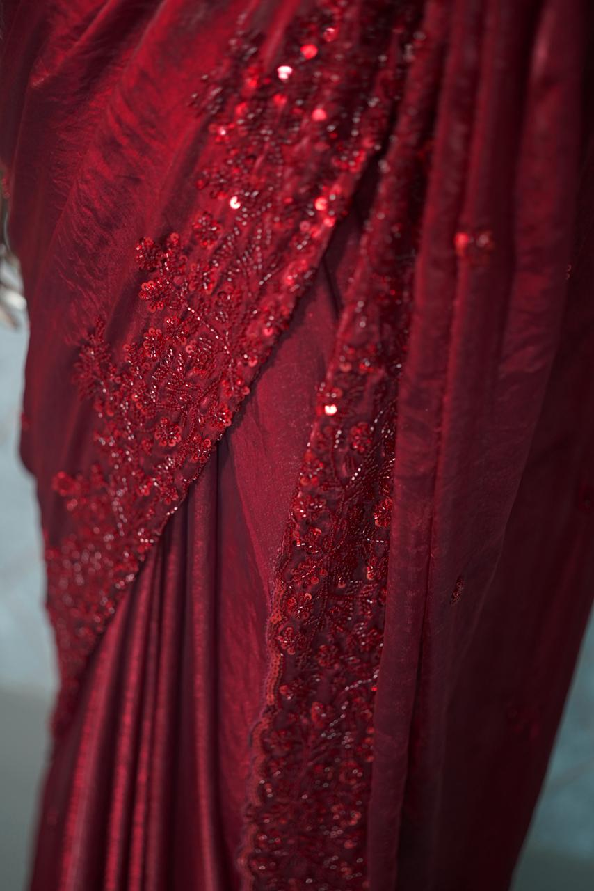 Shimmer Organza Saree TSA3682