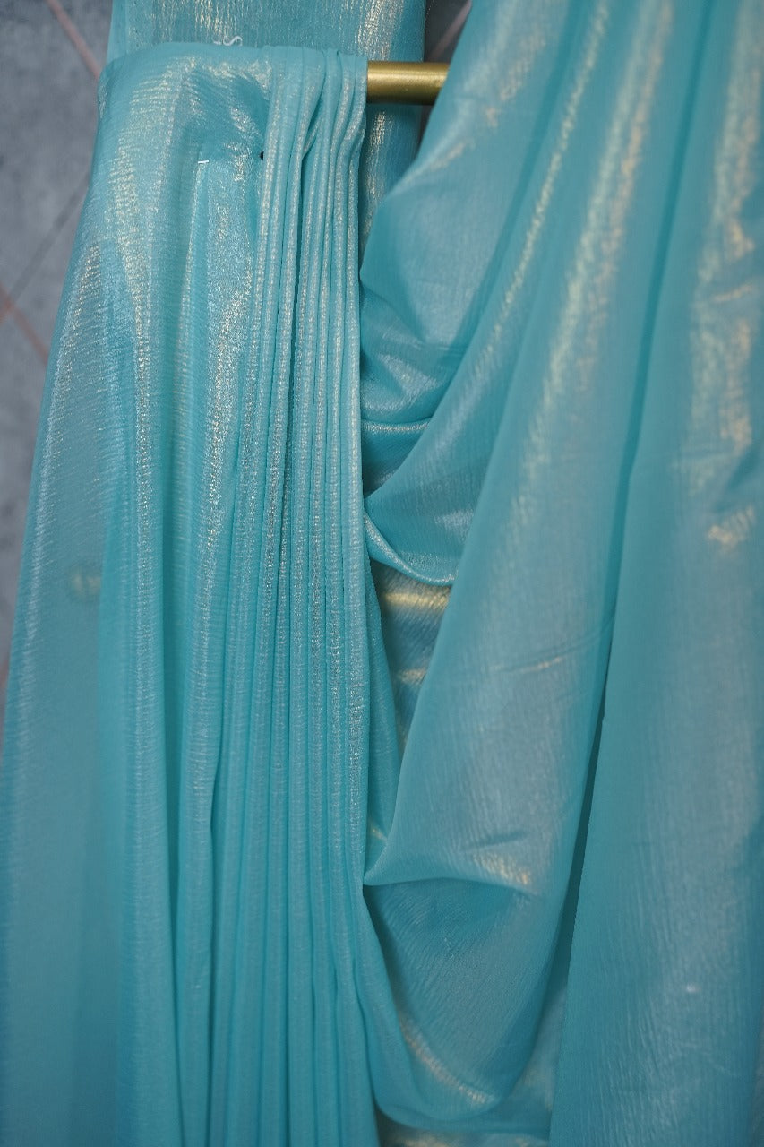 Crushed Tissue Saree TSA3688