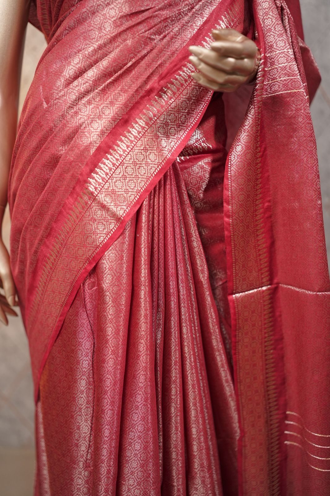 Linen Cotton Saree TSA3695