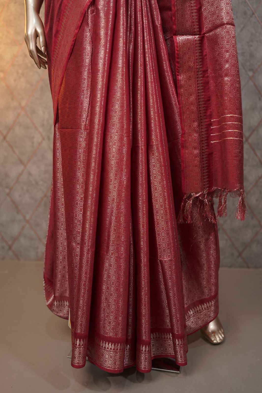 Linen Cotton Saree TSA3695