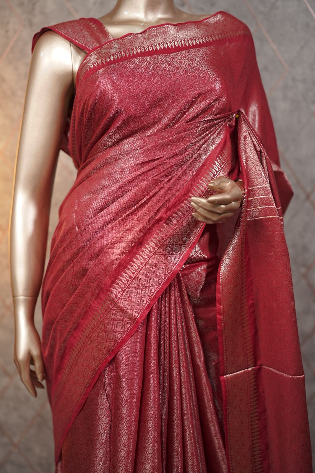 Linen Cotton Saree TSA3695