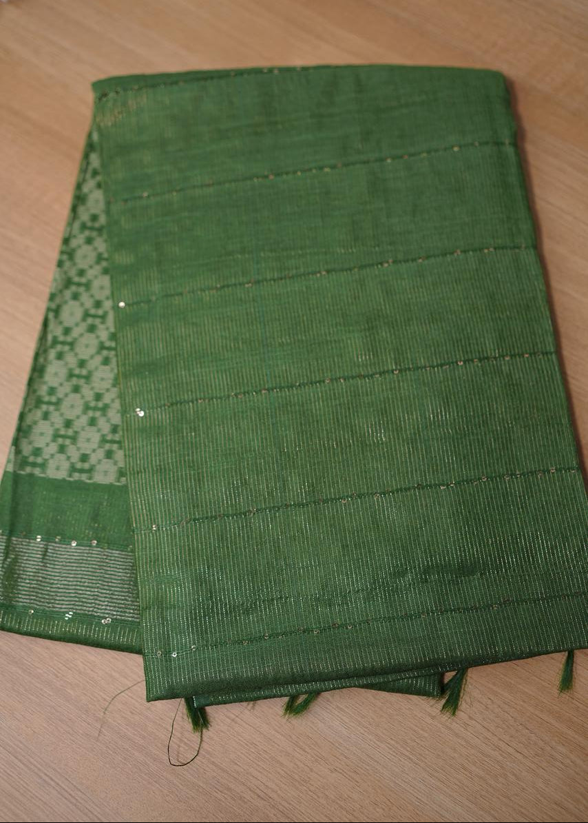 Linen Cotton Saree TSA507