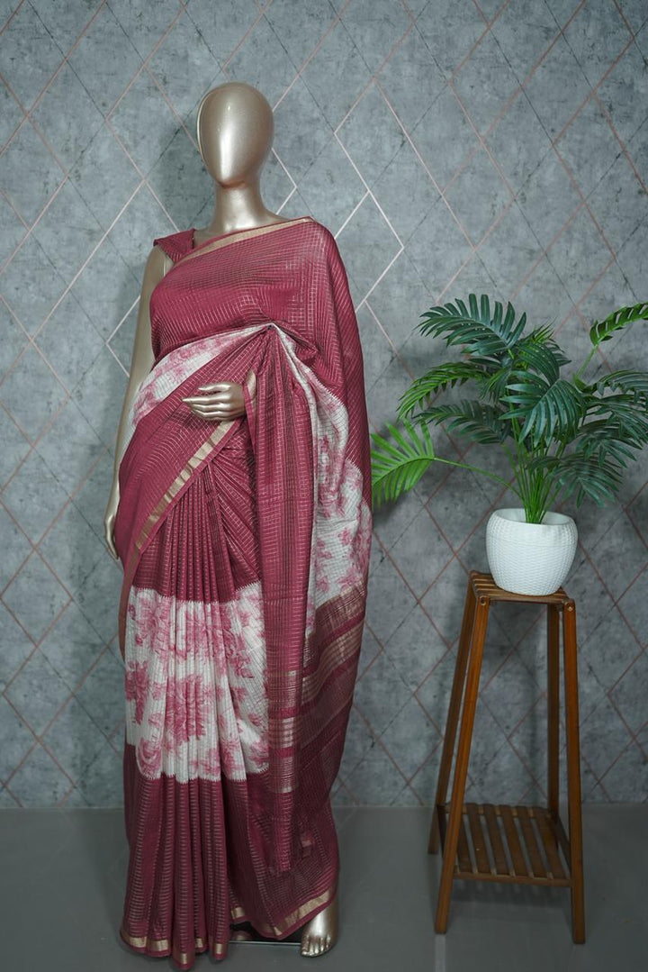 Chanderi Saree TSA3716