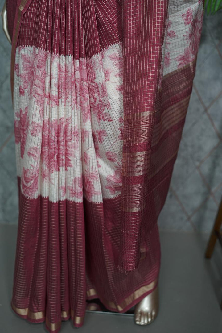Chanderi Saree TSA3716