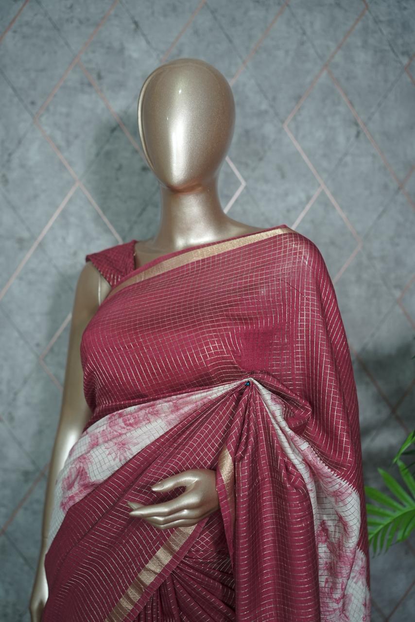 Chanderi Saree TSA3716
