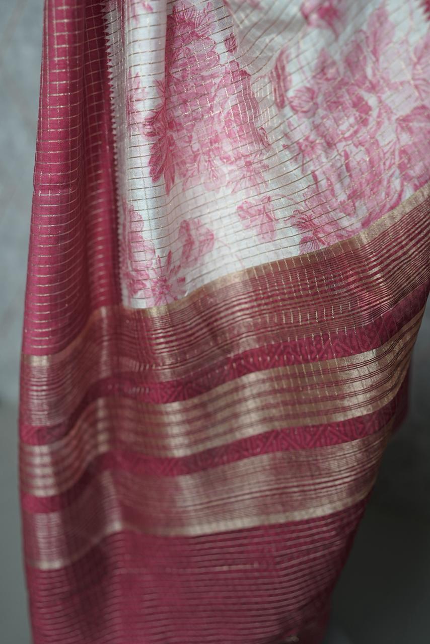 Chanderi Saree TSA3716