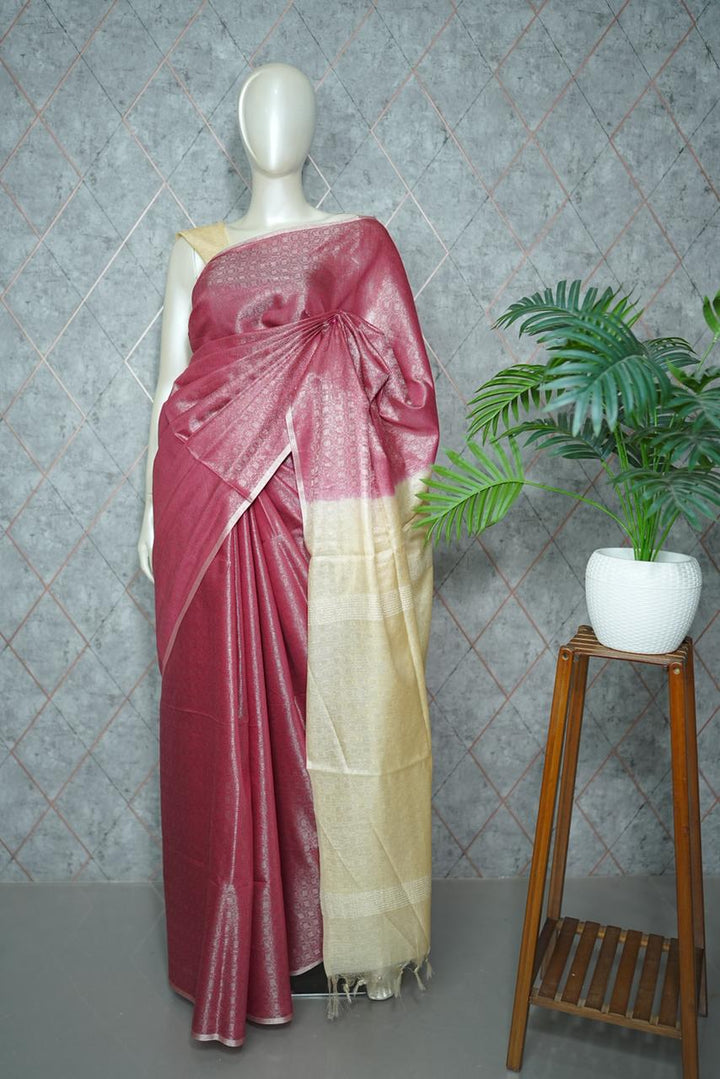 Linen Cotton Saree TSA3704