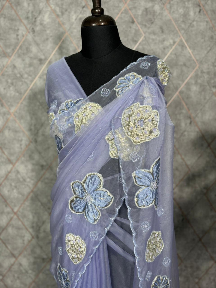 Applique Work Saree TSA3701