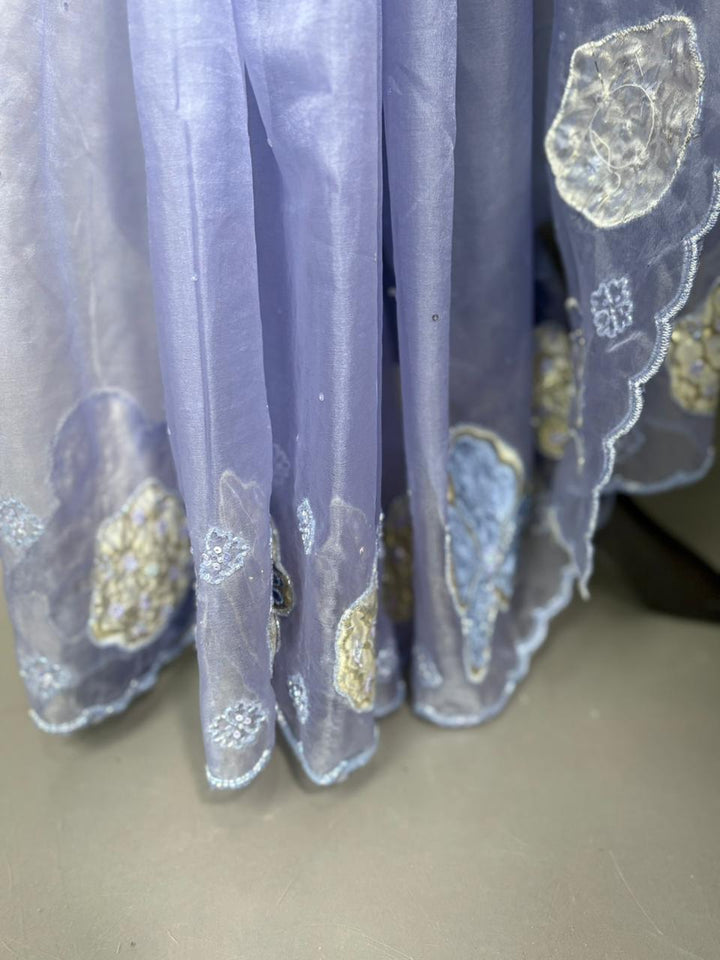 Applique Work Saree TSA3701