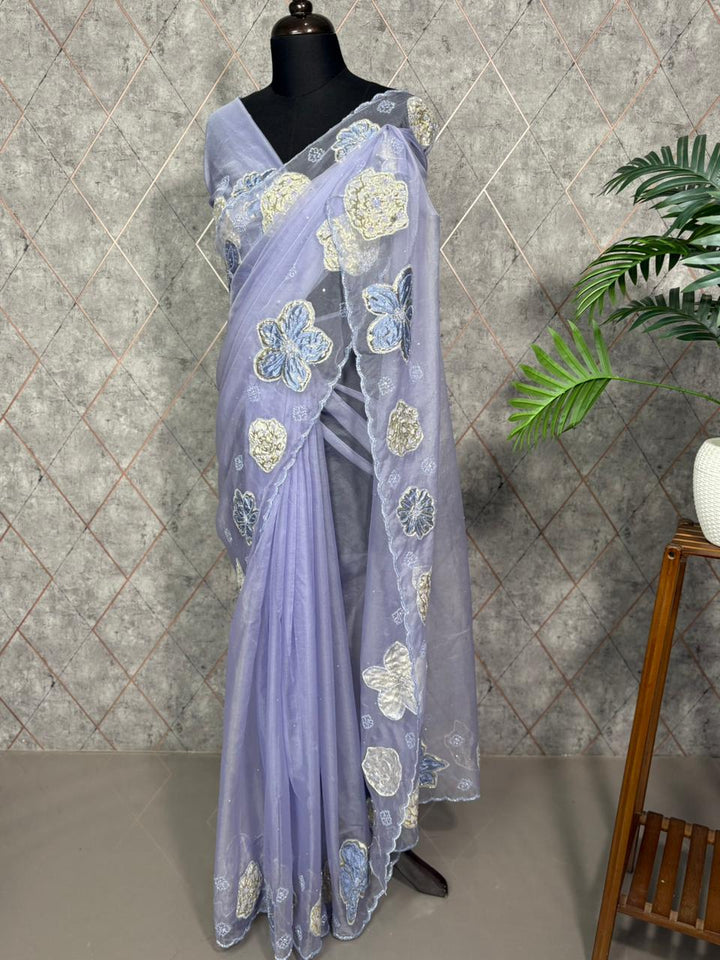 Applique Work Saree TSA3701