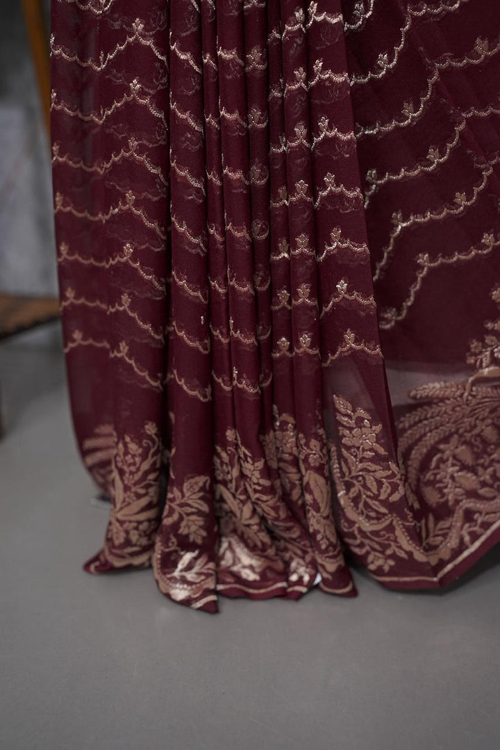 Pure Georgette Banarasi Saree TSA3737