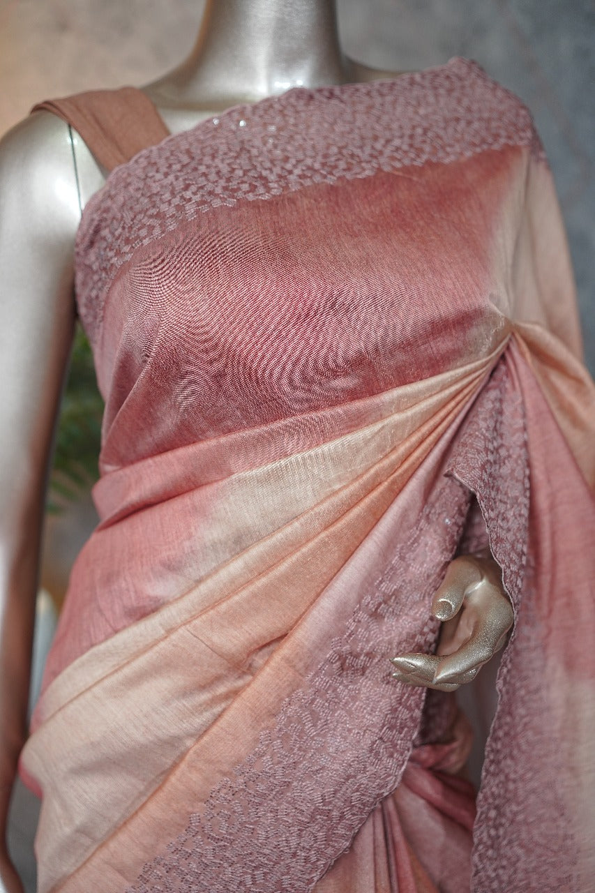 Semi Tussar Saree TSA3746