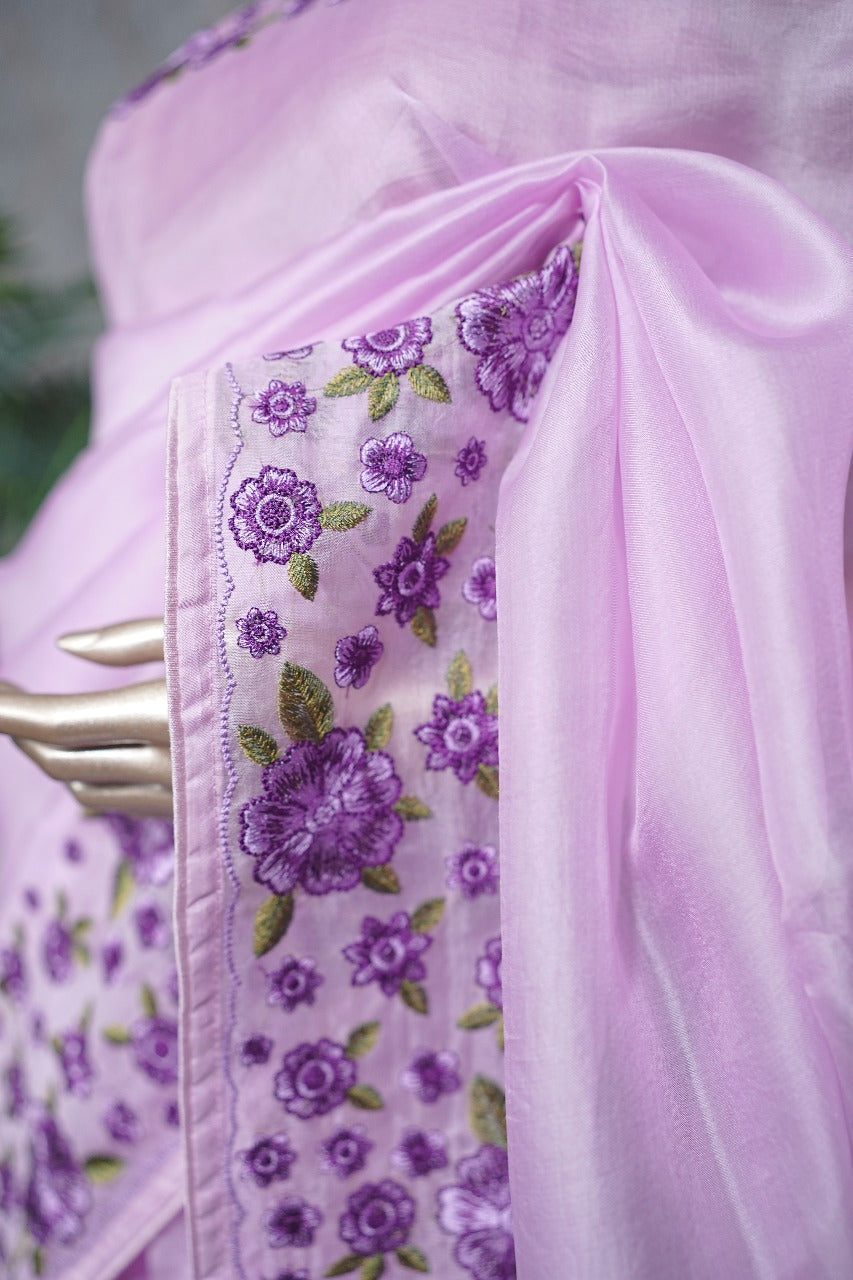 Organza Saree TSA528