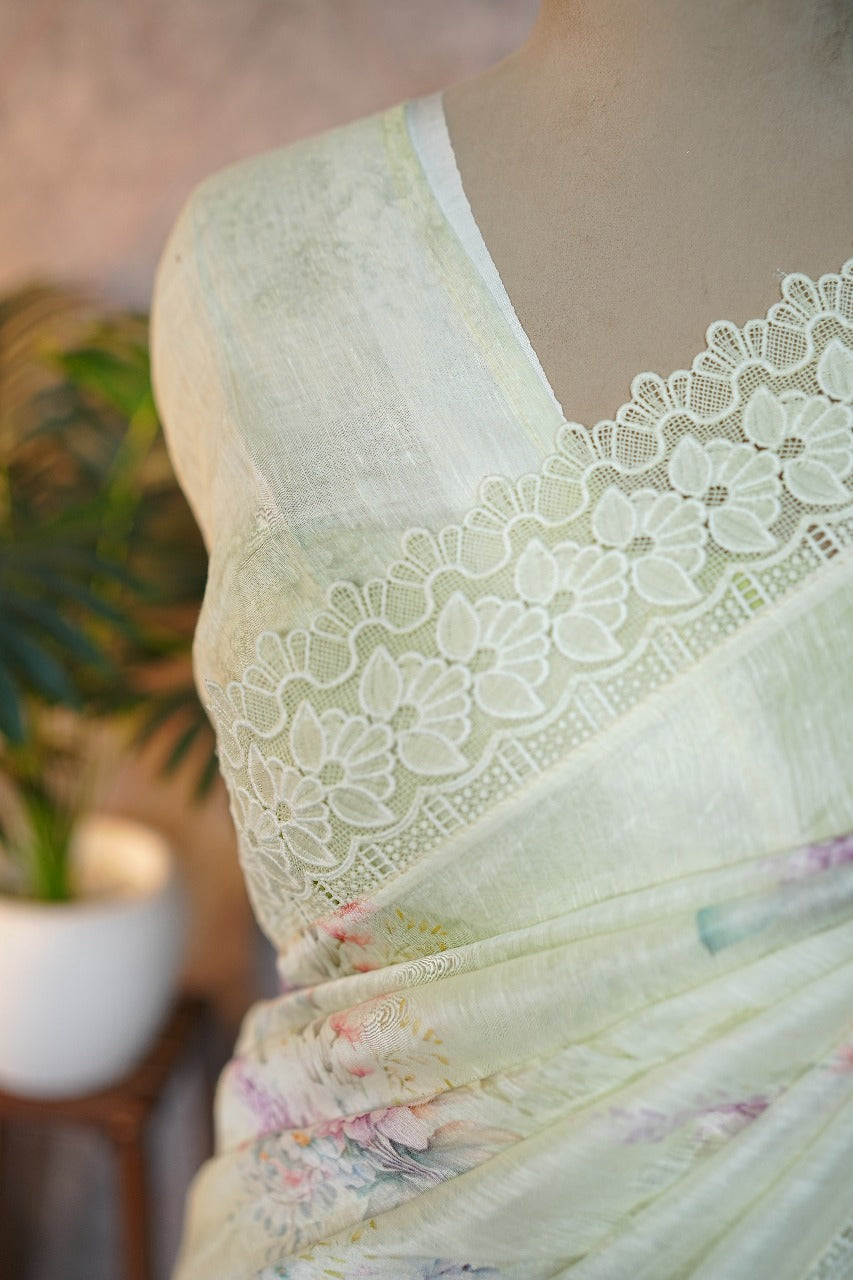 Linen Saree TSA3763