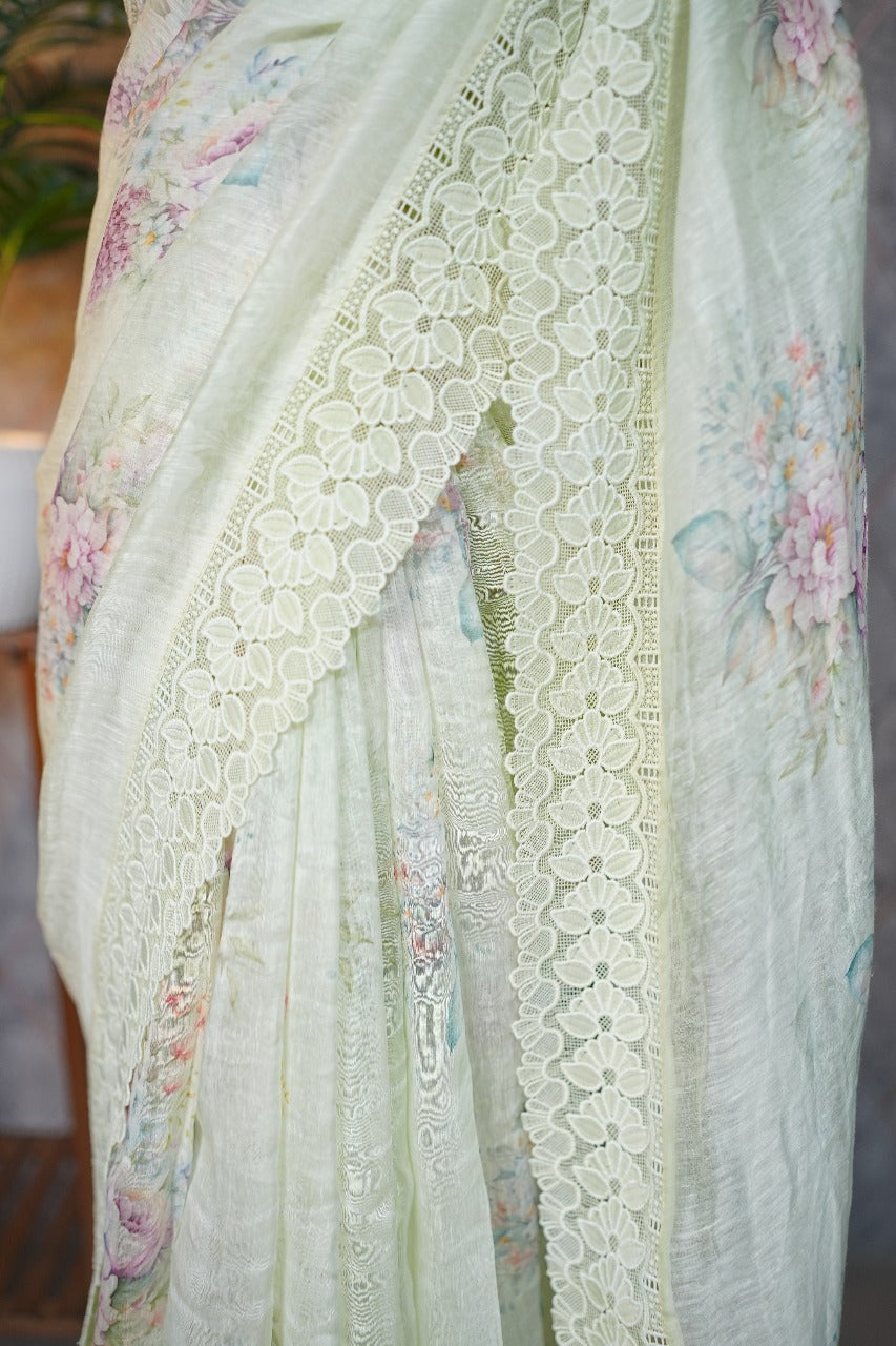 Linen Saree TSA3763