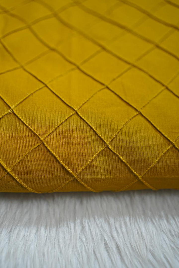 South Cotton Material TRF3772 Mustard Yellow