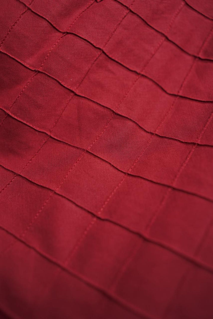 South Cotton Material  TRF3772 Reddish Maroon