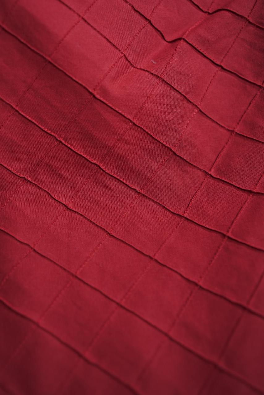 South Cotton Material  TRF3772 Reddish Maroon