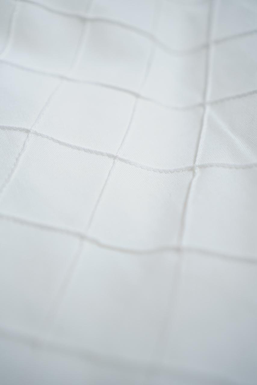 South Cotton Material  TRF3772 White