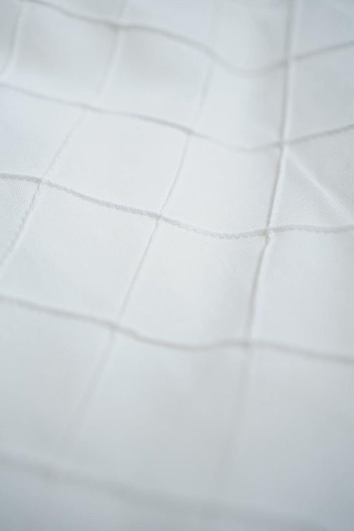 South Cotton Material  TRF3772 White