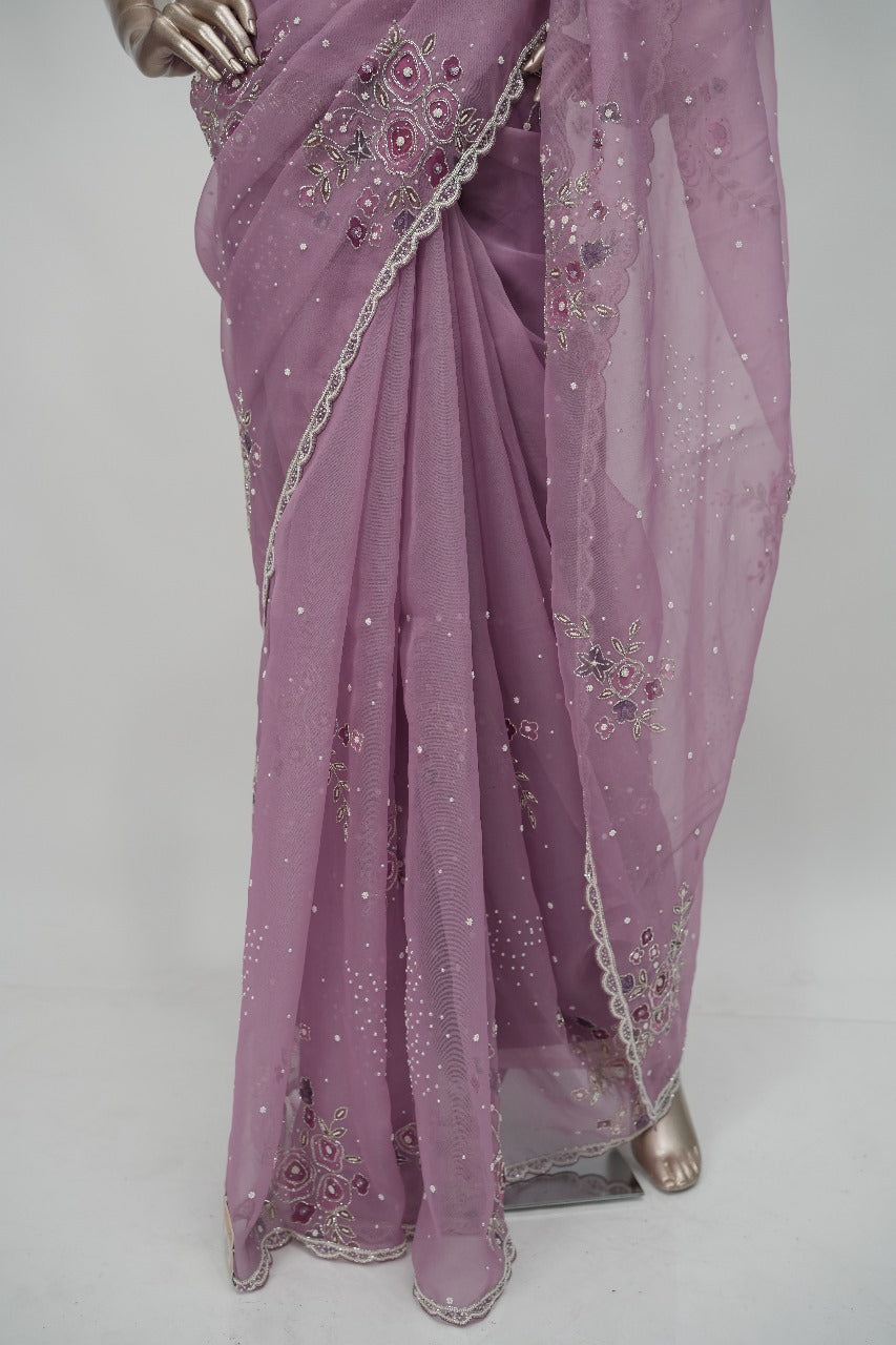 Organza Saree TSA1406