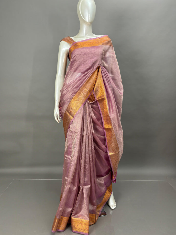 Crushed Organza Saree ( Border 4 ) TSA149