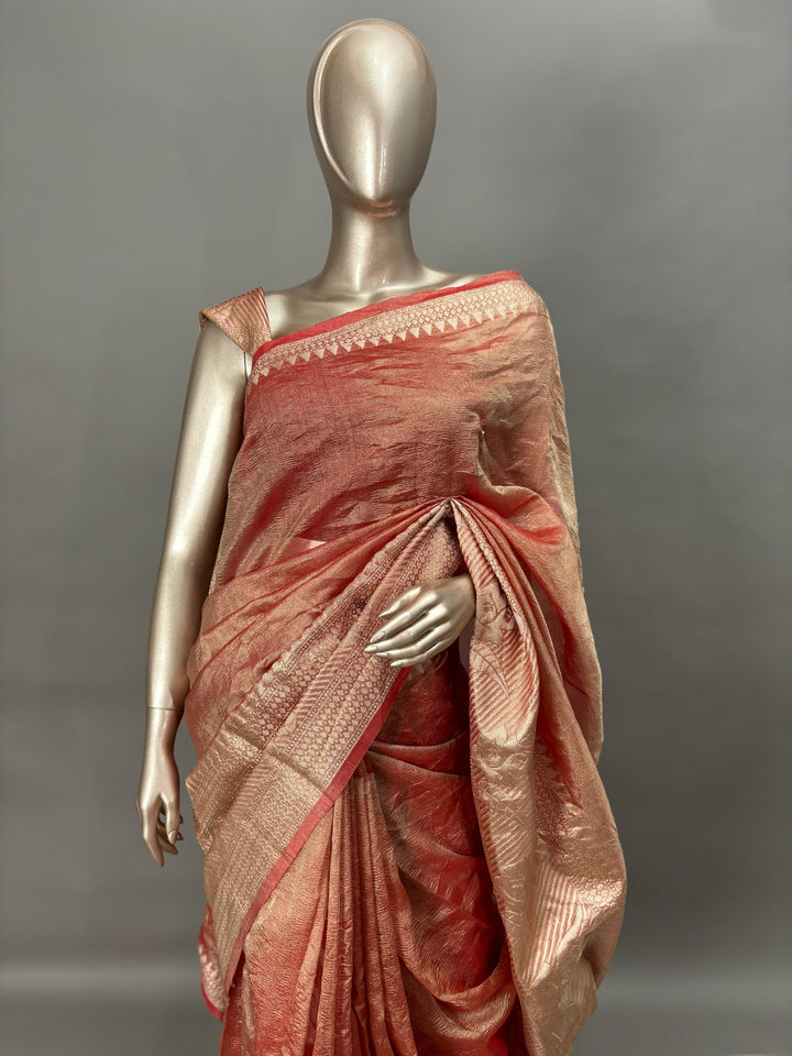 Crushed Organza Saree ( Border 1 ) TSA146