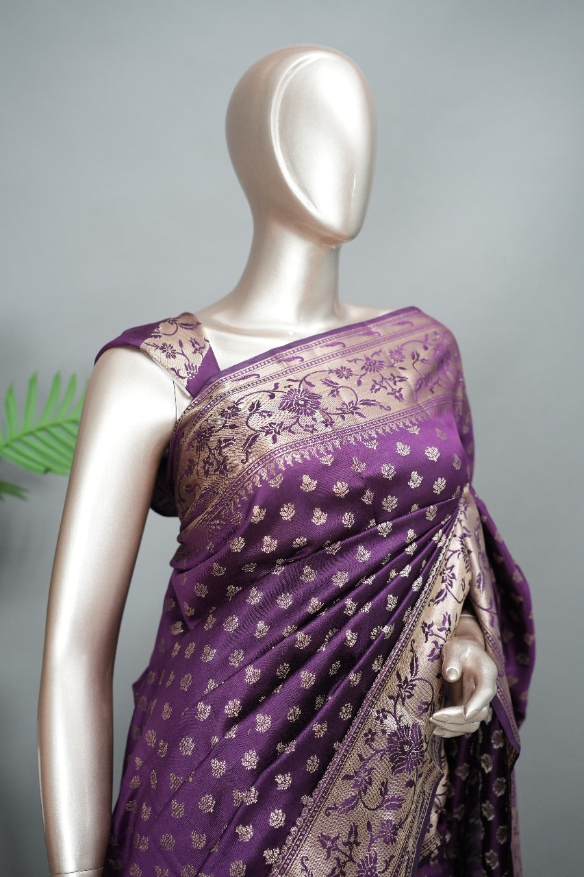 Chanderi Banarasi Saree TSA1498