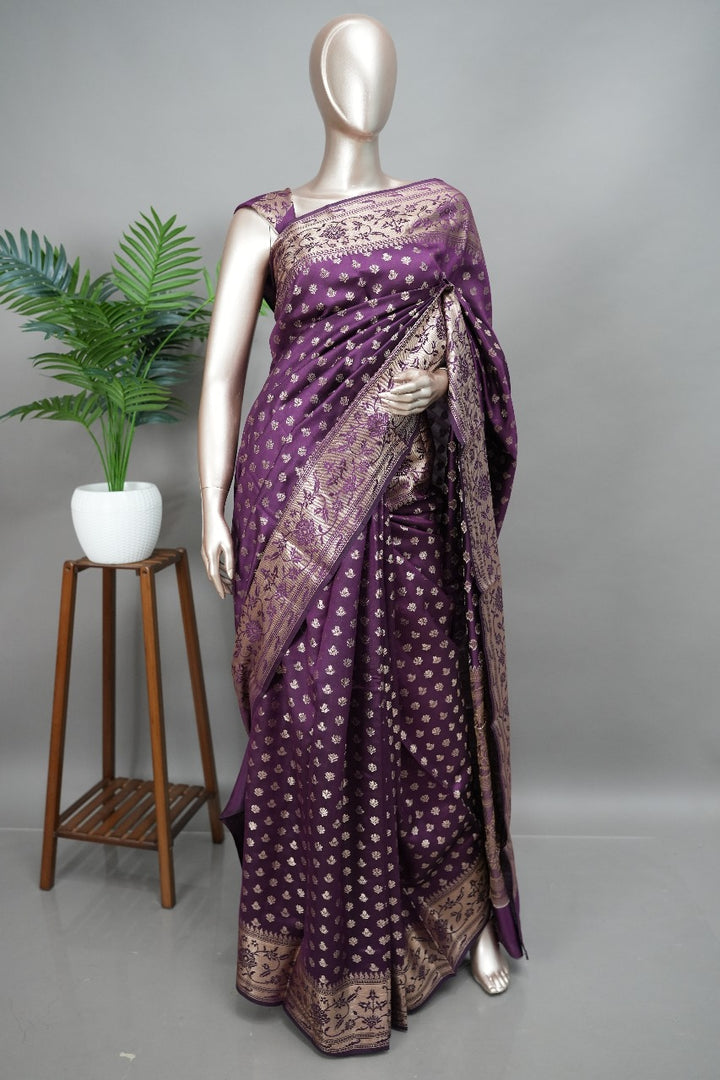 Chanderi Banarasi Saree TSA1498