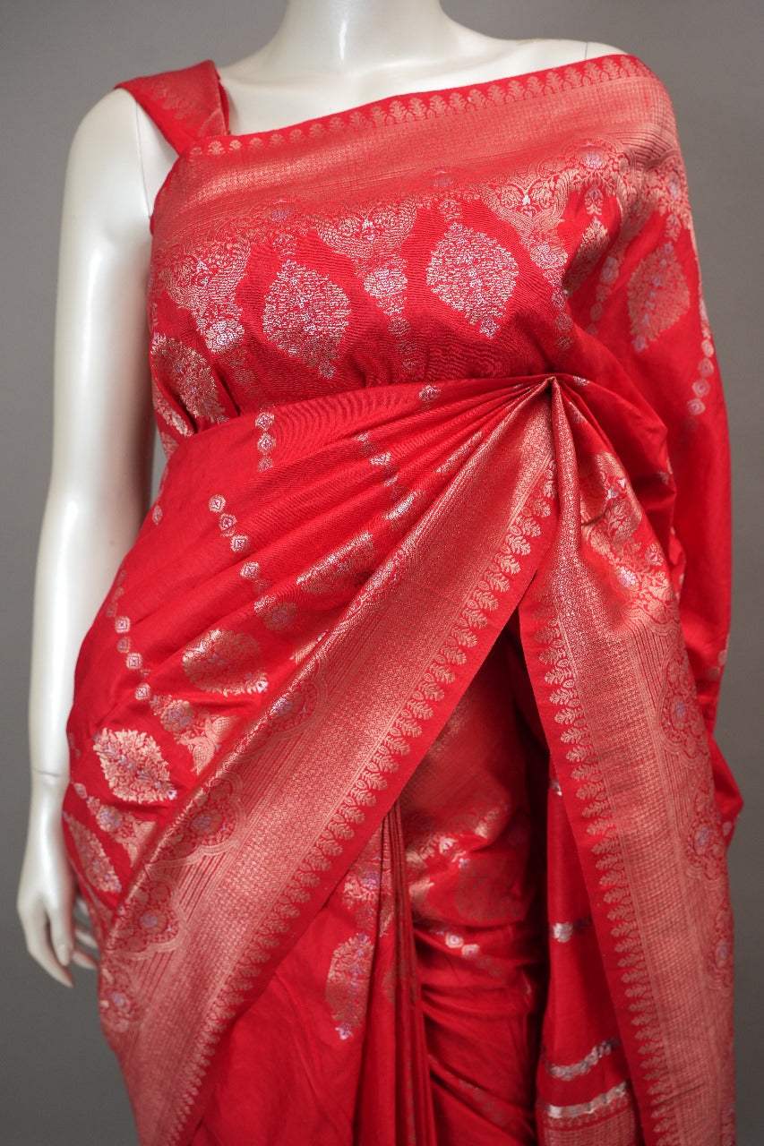 Semi Silk Saree TSA1523