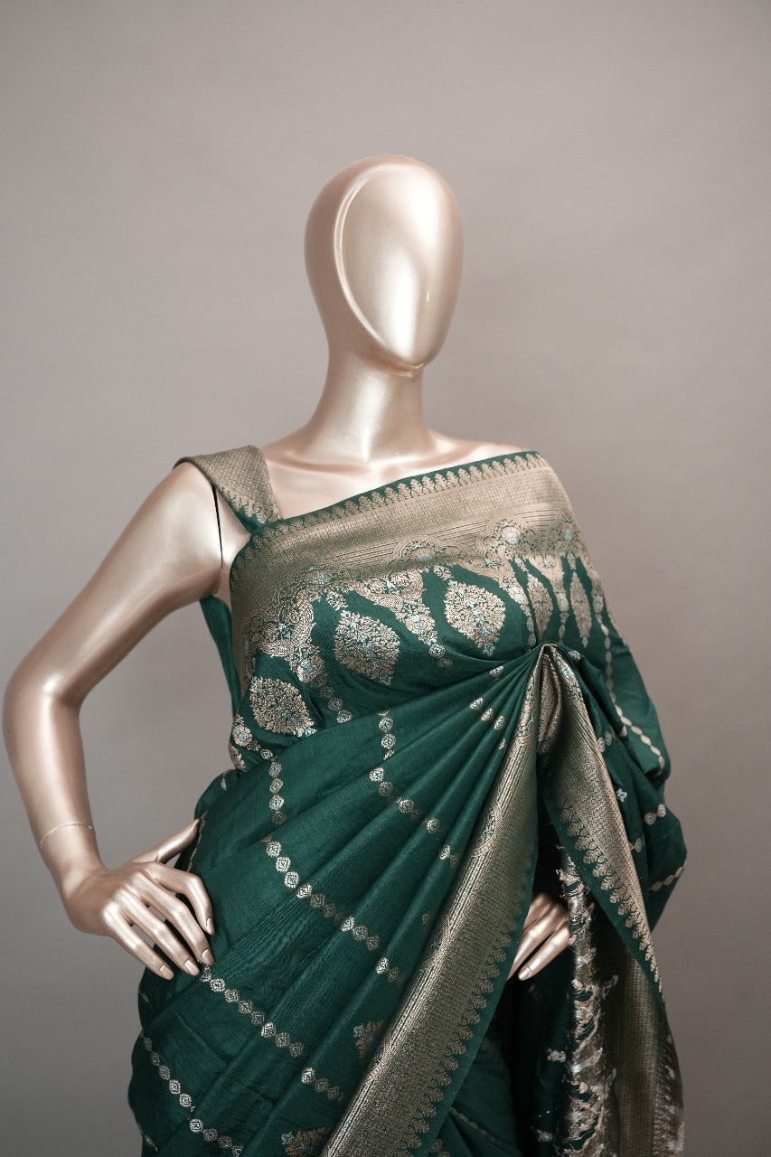 Semi Silk Saree TSA1523